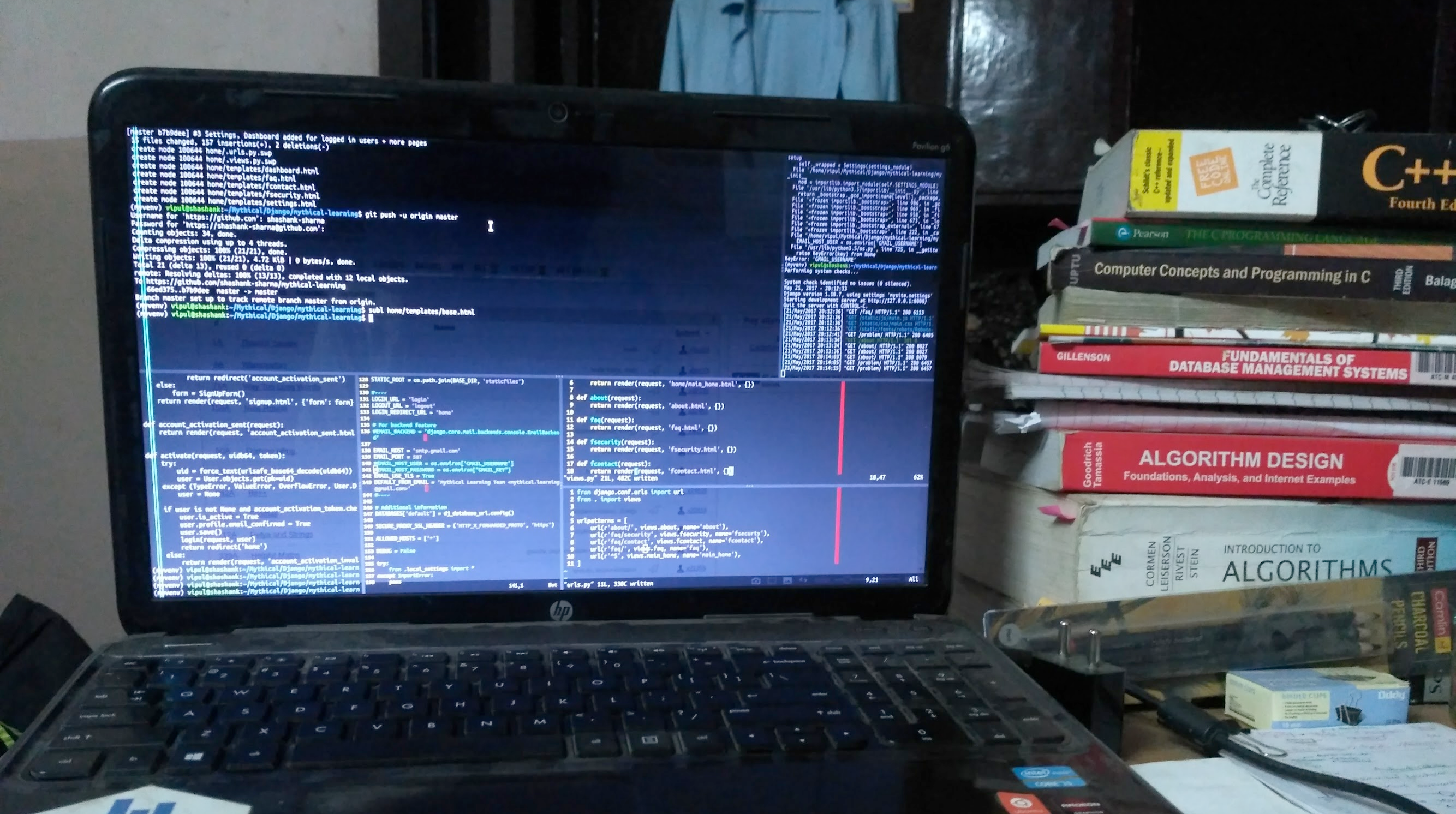 My work desk during my college days